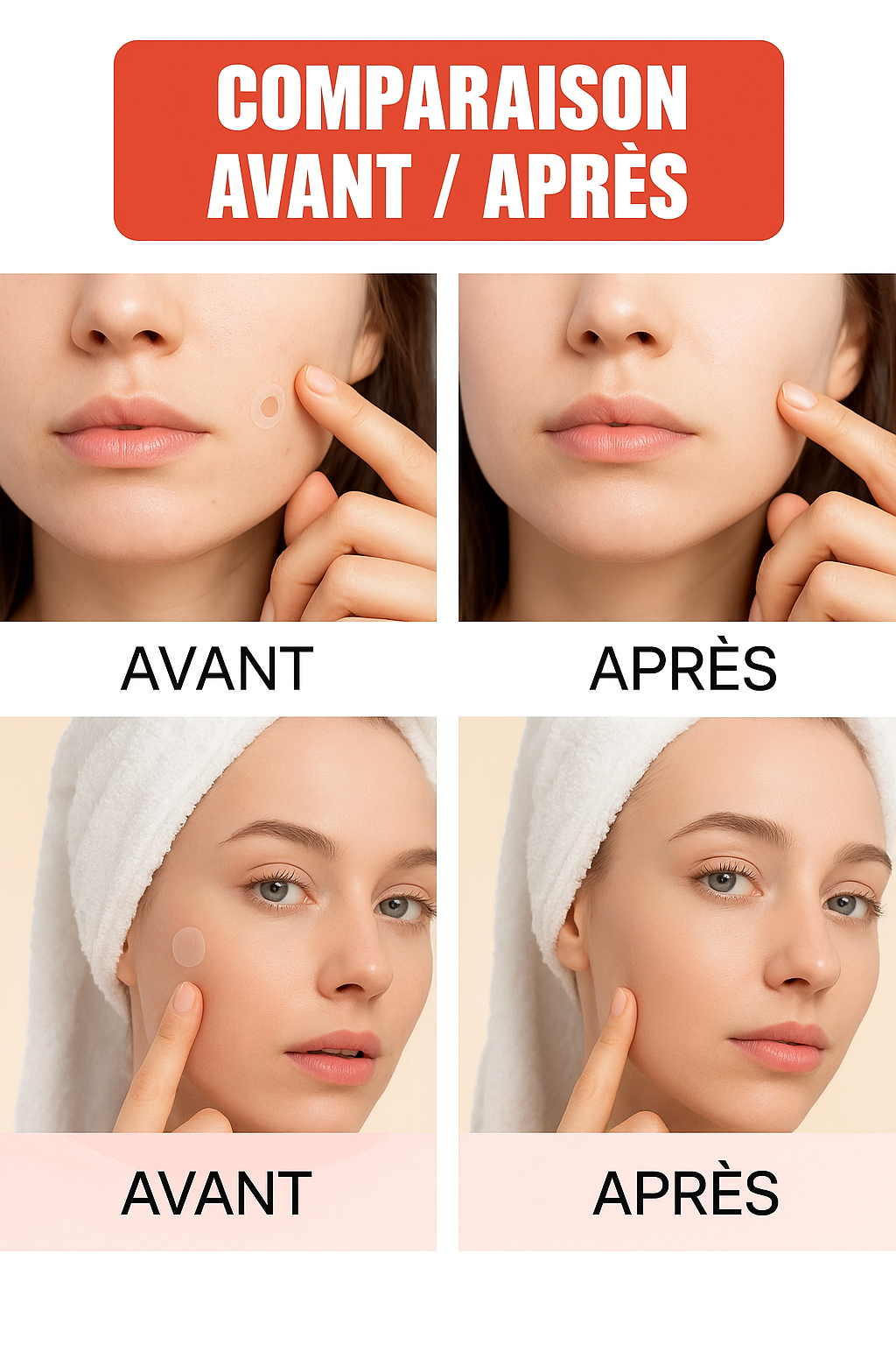 Patch boutons d'acné